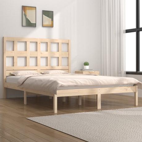 Bed Frame Without Mattress Solid Wood Pine