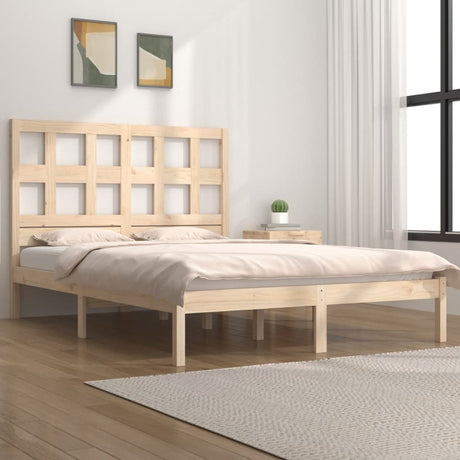 Bed Frame Without Mattress Solid Wood Pine