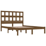 Bed Frame without Mattress Honey Brown 200x200 cm Solid Wood Pine