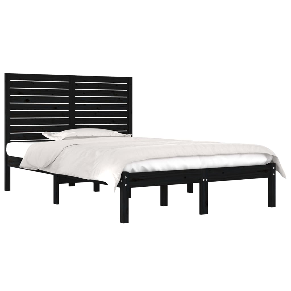 Bed Frame Without Mattress Small Double Solid Wood
