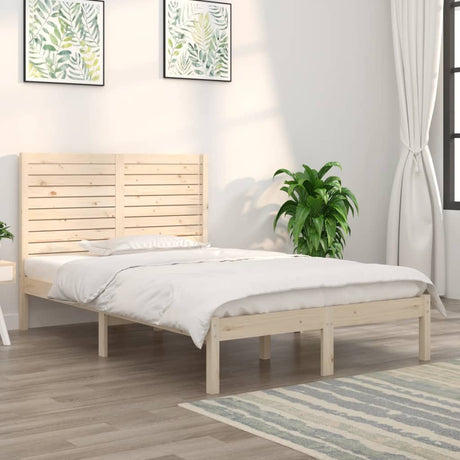 Bed Frame Without Mattress Small Double Solid Wood