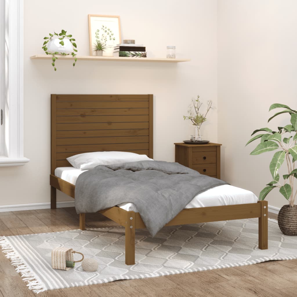 Bed Frame Without Mattress Small Double Solid Wood
