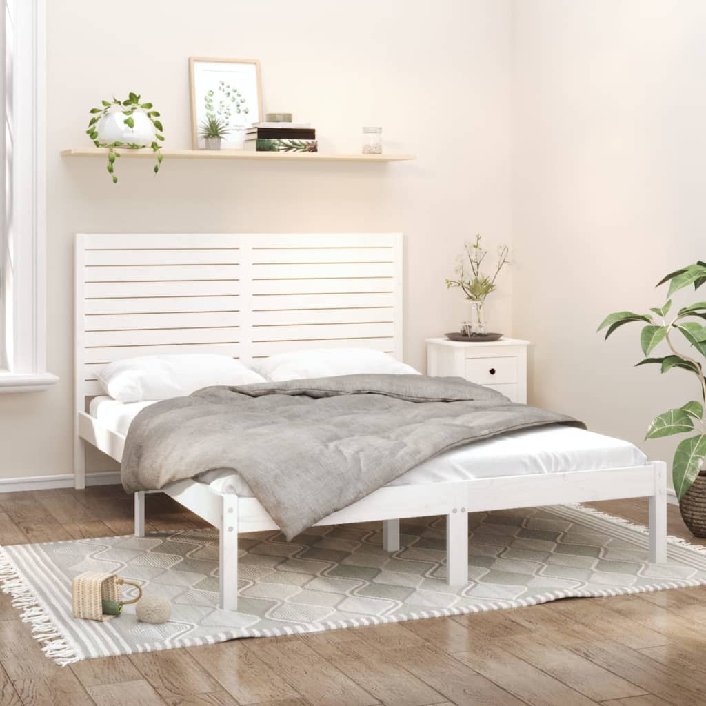 Bed Frame Without Mattress Small Double Solid Wood