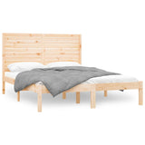 Bed Frame without Mattress 140x200 cm Solid Wood