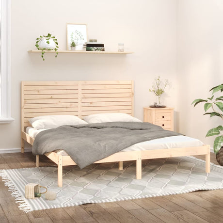 Bed Frame Without Mattress Small Double Solid Wood