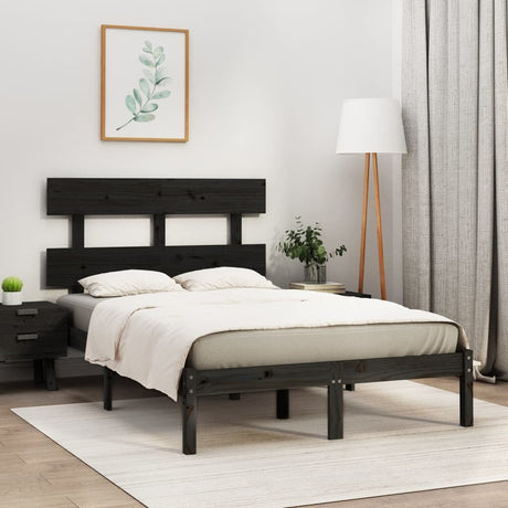 Bed Frame Without Mattress Small Double Solid Wood