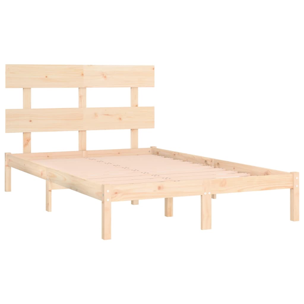Bed Frame without Mattress 200x200 cm Solid Wood