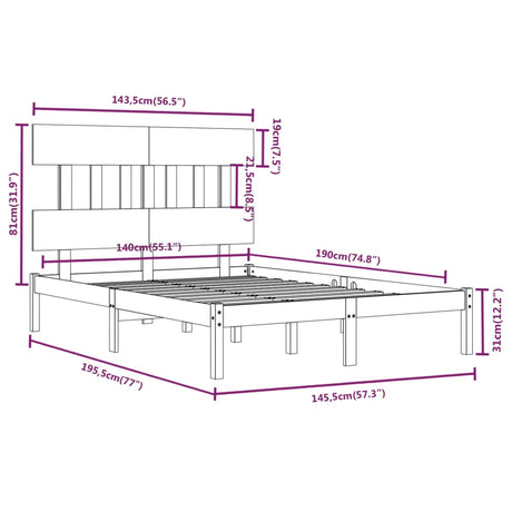 Bed Frame Without Mattress Solid Wood