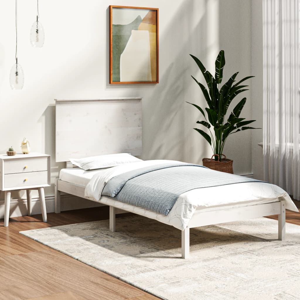 Bed Frame Without Mattress Solid Wood Pine