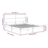 Bed Frame Without Mattress Solid Wood Pine