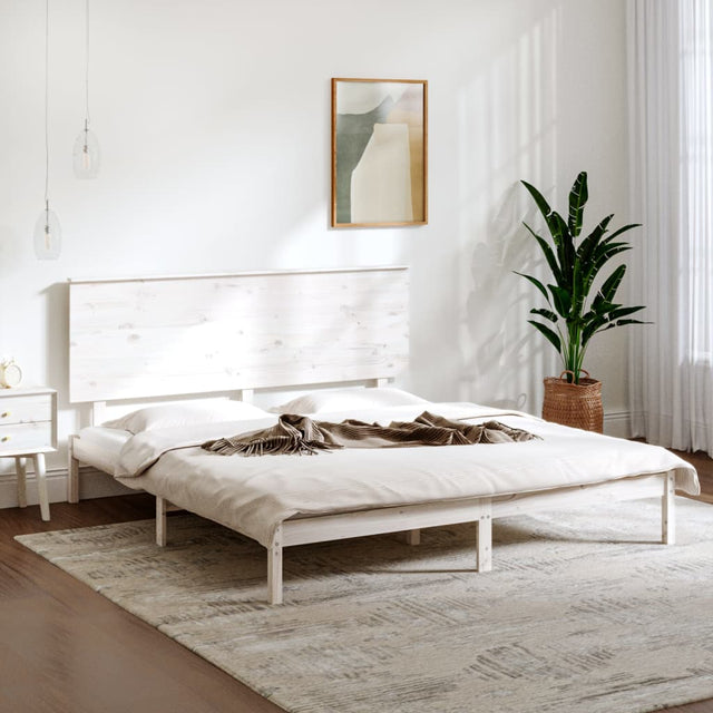 Bed Frame Without Mattress Solid Wood Pine