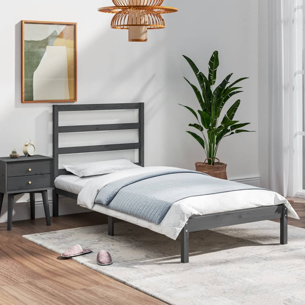 Bed Frame Without Mattress Solid Wood Pine