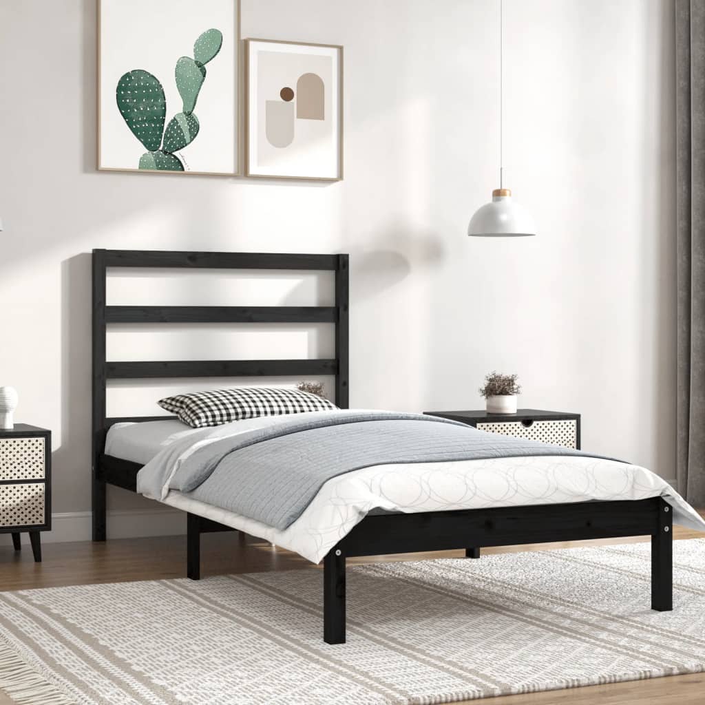 Bed Frame Without Mattress Solid Wood Pine
