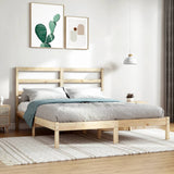 Bed Frame without Mattress 120x200 cm Solid Wood Pine