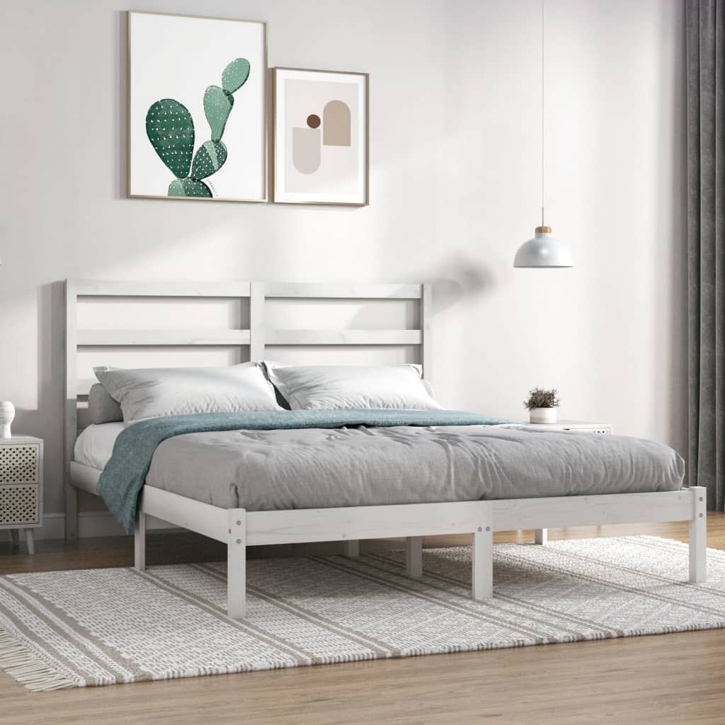 Bed Frame Without Mattress Solid Wood Pine
