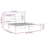 Bed Frame Without Mattress Solid Wood Pine