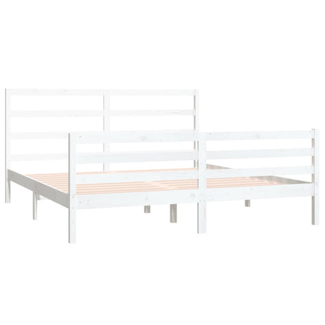 Bed Frame Without Mattress Solid Wood Pine Super King