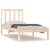 Bed Frame without Mattress Solid Wood Pine 90x200 cm