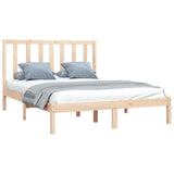 Bed Frame without Mattress Solid Wood Pine 140x200 cm