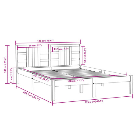 Bed Frame Without Mattress Solid Wood
