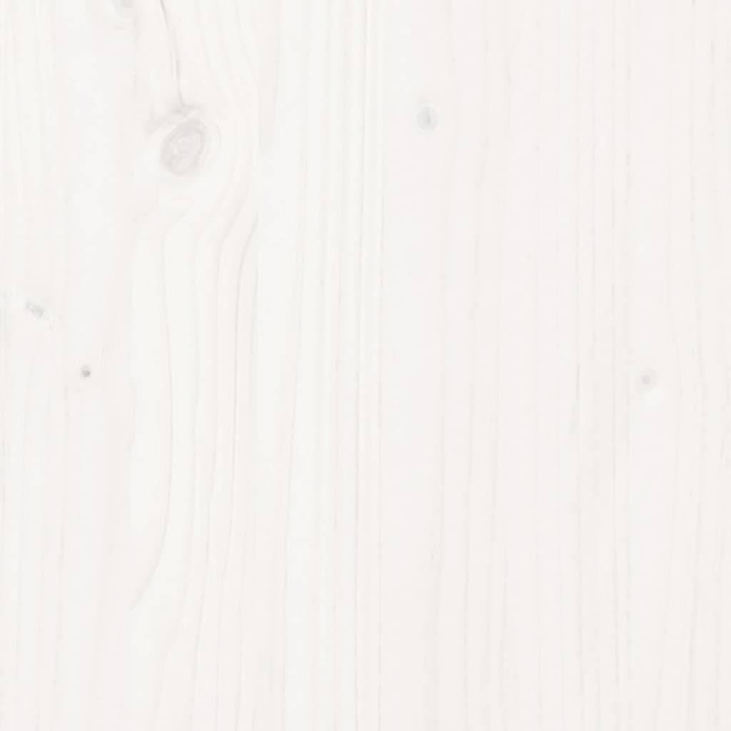 Bed Frame without Mattress White 120x190 cm Small Double Solid Wood