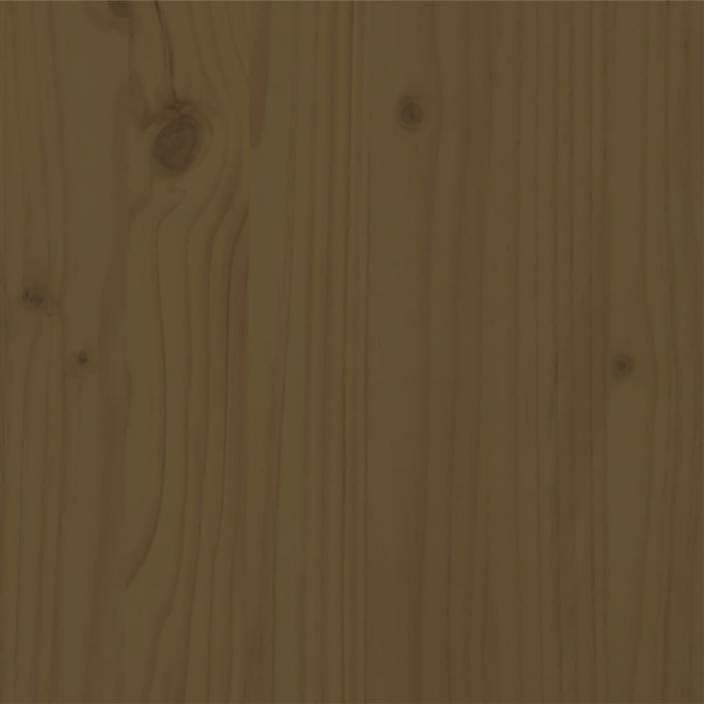 Bed Frame without Mattress Honey Brown 100x200 cm Solid Wood