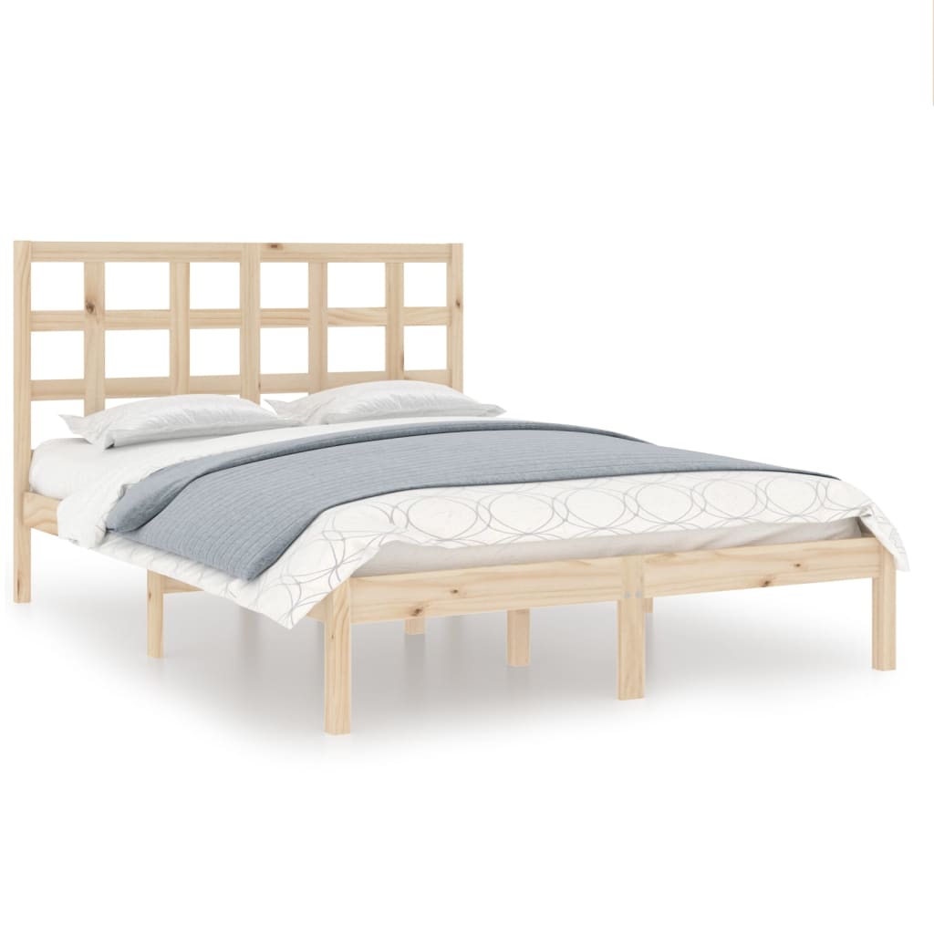 Bed Frame without Mattress 120x200 cm Solid Wood