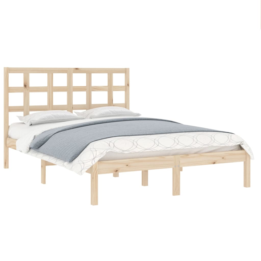 Bed Frame without Mattress 120x200 cm Solid Wood
