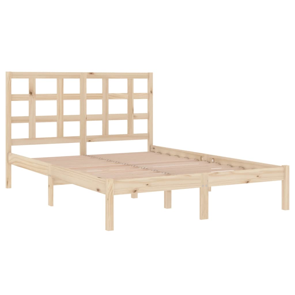 Bed Frame without Mattress 120x200 cm Solid Wood