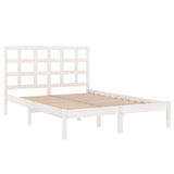 Bed Frame without Mattress White 120x200 cm Solid Wood