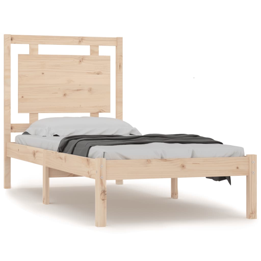Bed Frame without Mattress 75x190 cm Small Single Solid Wood