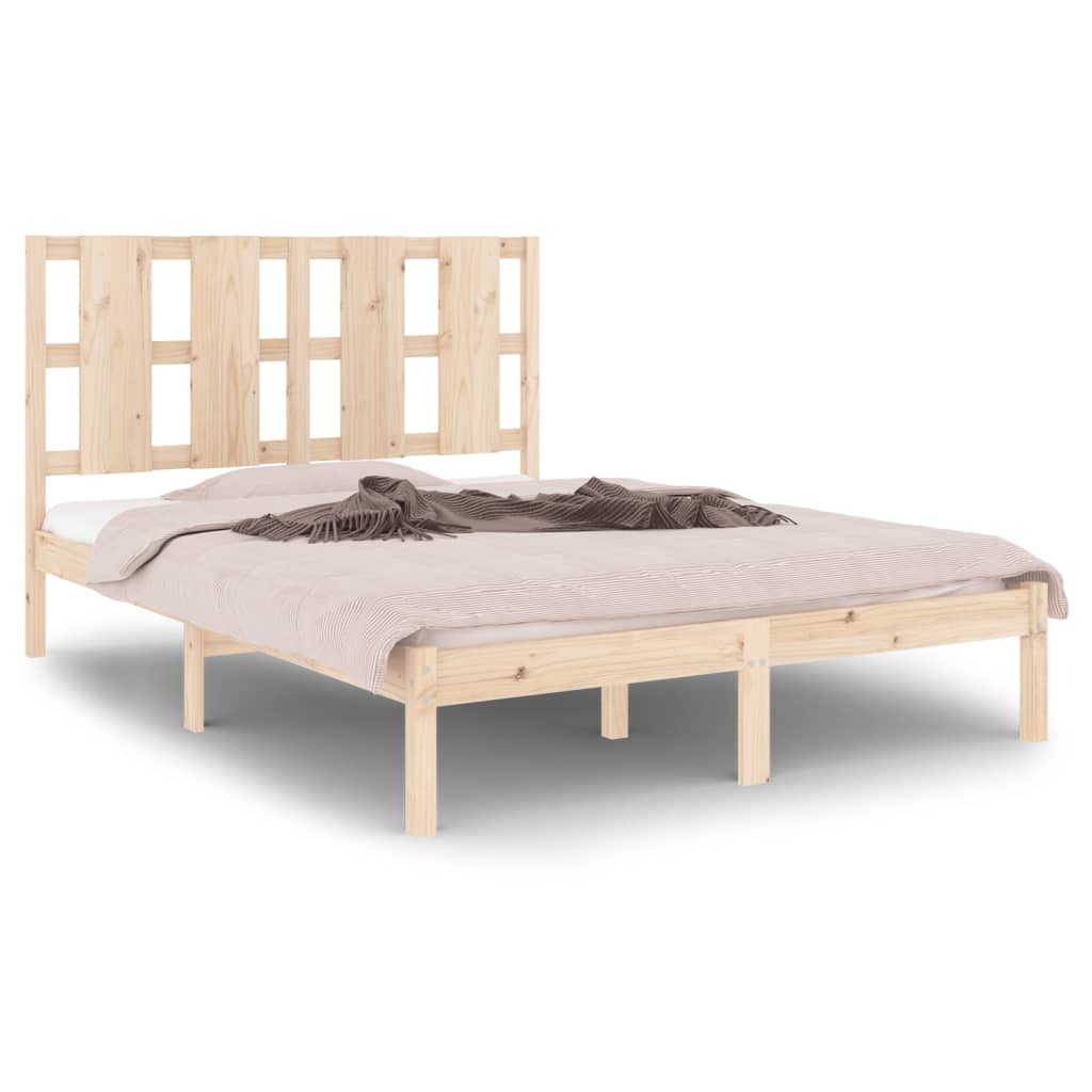 Bed Frame without Mattress 120x200 cm  Solid Wood Pine