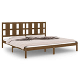 Bed Frame without Mattress Honey Brown 200x200 cm Solid Wood Pine