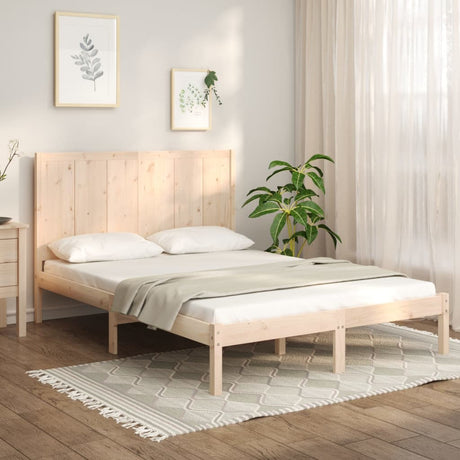 Bed Frame Without Mattress Solid Wood Pine