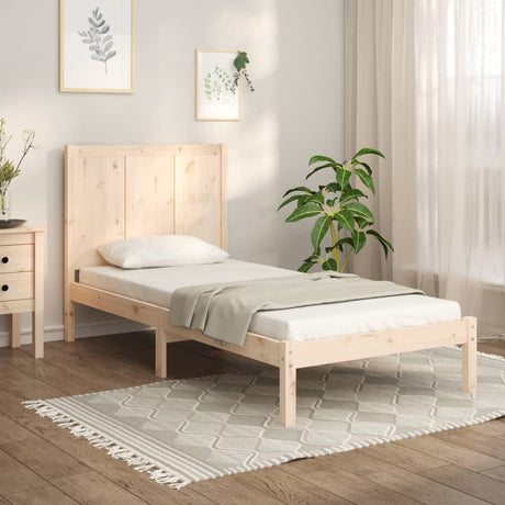 Bed Frame Without Mattress Solid Wood Pine