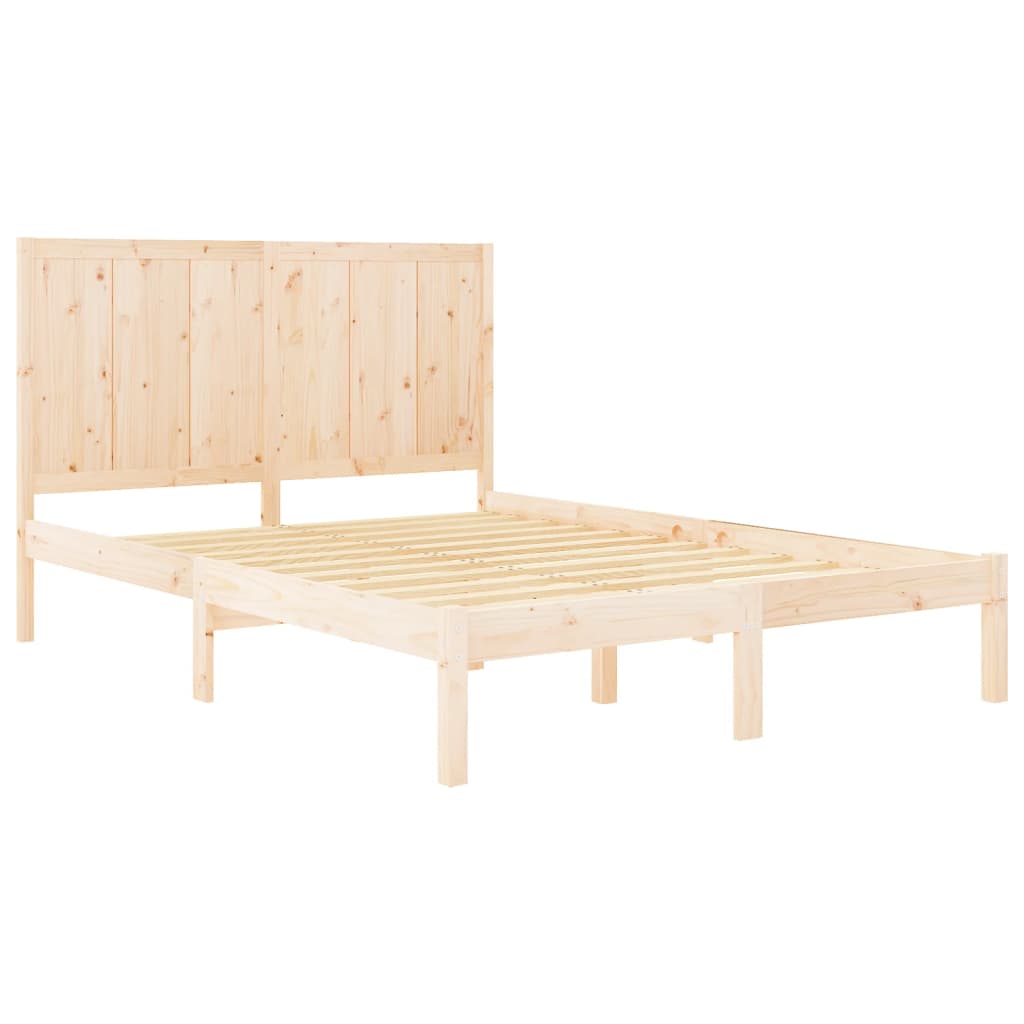 Bed Frame Without Mattress Solid Wood Pine