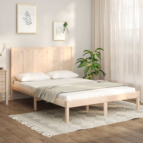 Bed Frame Without Mattress Solid Wood Pine