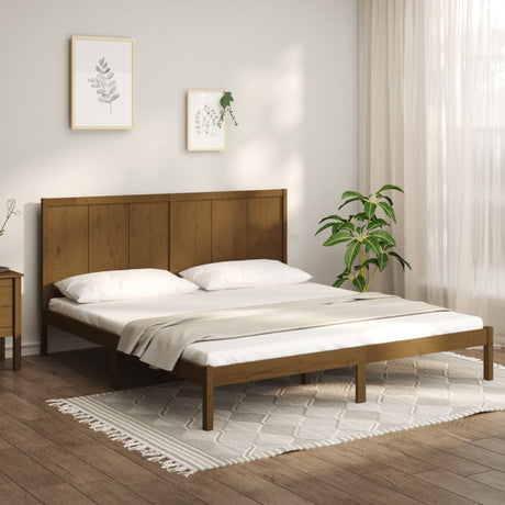 Bed Frame Without Mattress Solid Wood Pine