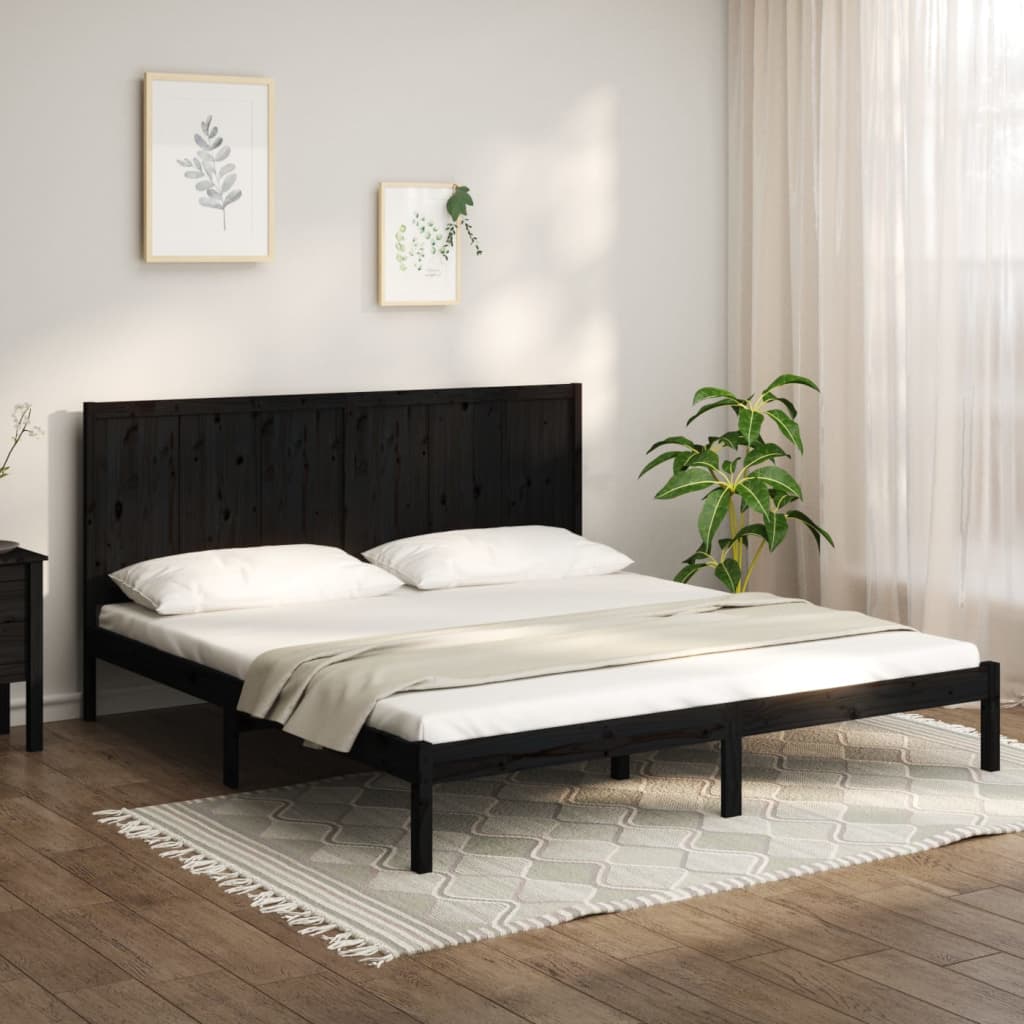 Bed Frame Without Mattress Solid Wood Pine