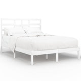 Bed Frame without Mattress White Solid Wood 160x200 cm