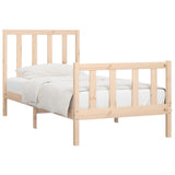 Bed Frame without Mattress 90x200 cm Solid Wood