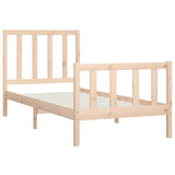 Bed Frame without Mattress 90x200 cm Solid Wood