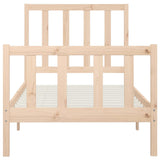 Bed Frame without Mattress 90x200 cm Solid Wood