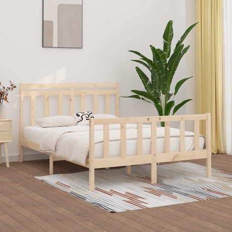 Bed Frame Without Mattress Solid Wood Pine King Size