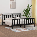 Bed Frame Without Mattress Solid Wood Pine King Size