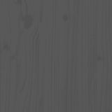 Bed Frame without Mattress Grey 150x200 cm King Size Solid Wood