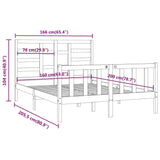 Bed Frame Without Mattress Solid Wood Pine