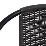 Garden Chairs 8 Pcs Plastic Rattan And Steel 110 Kg