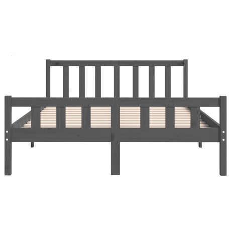 810661  Bed Frame Without Mattress Solid Wood