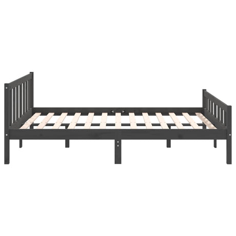 810661  Bed Frame Without Mattress Solid Wood